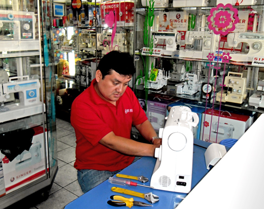 centro de servicio tecnico de maquinas de coser singer